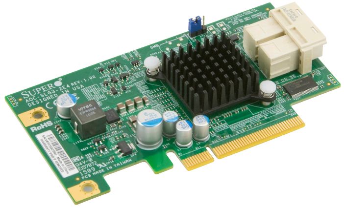 Адаптер NVMe Supermicro PCIe 2P AOC-SLG3-2E4